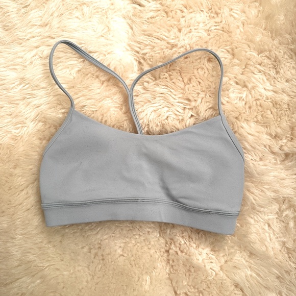 Lululemon Flow Y Nulu Bra. Worn twice. Note color in pictures. Seems more blue. - Picture 2 of 3